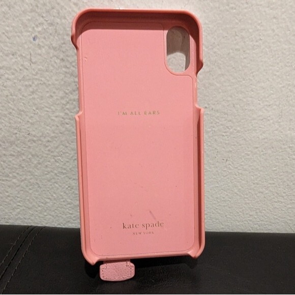 Kate Spade New York Grommet Hand Strap Stand iPhone Xs iPhone X Case Pink - Picture 8 of 12